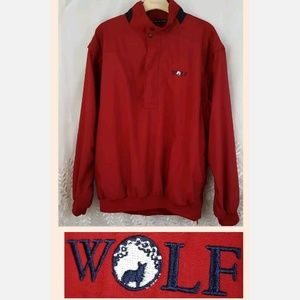 Ahead Authentics pullover red convertible jacket